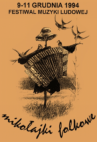 plakat mikolajki folkowe 1994